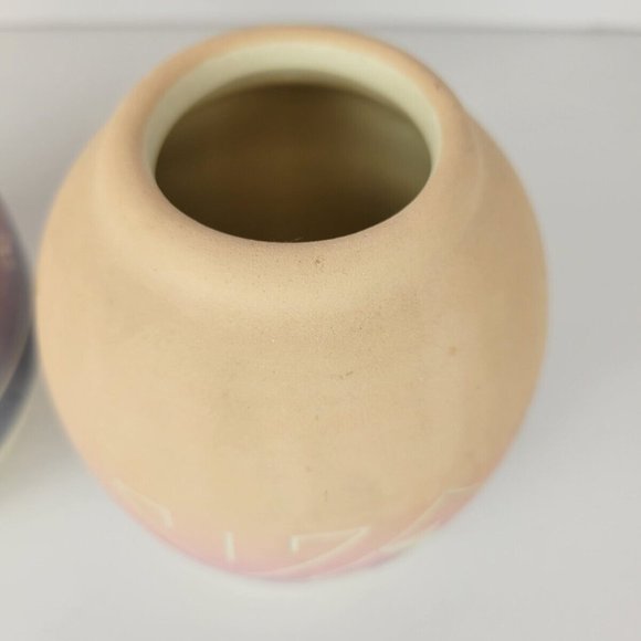 Vtg Native American Pottery Vases Set of Two Signed Sioux Jar Southwestern - Picture 9 of 11